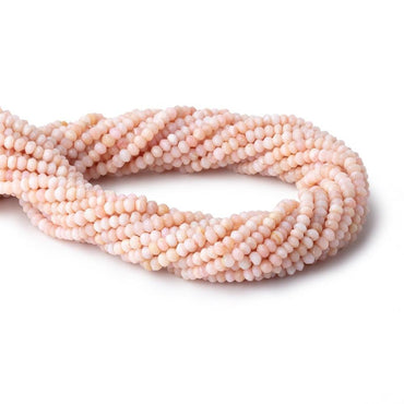 3.5mm Pink Peruvian Opal Faceted Rondelle Beads 13 inch 126 pieces (ONLINE ORDER ONLY)