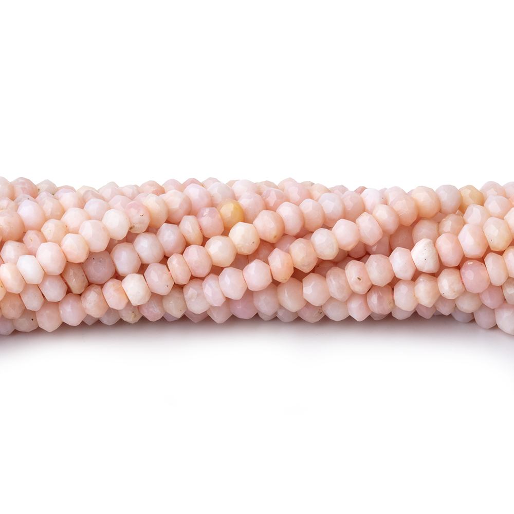 3.5mm Pink Peruvian Opal Faceted Rondelle Beads 13 inch 126 pieces (ONLINE ORDER ONLY)