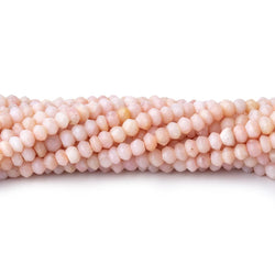 3.5mm Pink Peruvian Opal Faceted Rondelle Beads 13 inch 126 pieces (ONLINE ORDER ONLY)