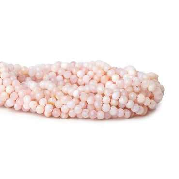 3.5mm Pink Peruvian Opal microfaceted rondelle beads 13 inch 95 pieces (ONLINE ORDER ONLY)