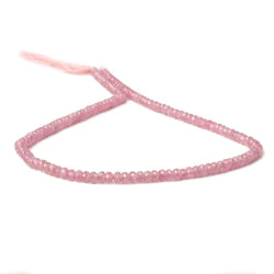 3.6-3.8mm Pink Sapphire micro-faceted rondelle beads 13 inch 120 pieces AA (ONLINE ORDER ONLY)