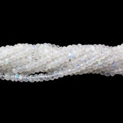 3.5mm Rainbow Moonstone Faceted Rondelle Beads 15.5 inch 120 pieces (ONLINE ORDER ONLY)