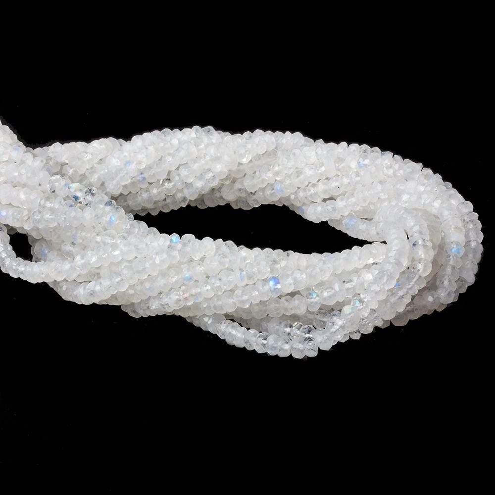3.5mm Rainbow Moonstone Faceted Rondelle Beads 15.5 inch 120 pieces (ONLINE ORDER ONLY)