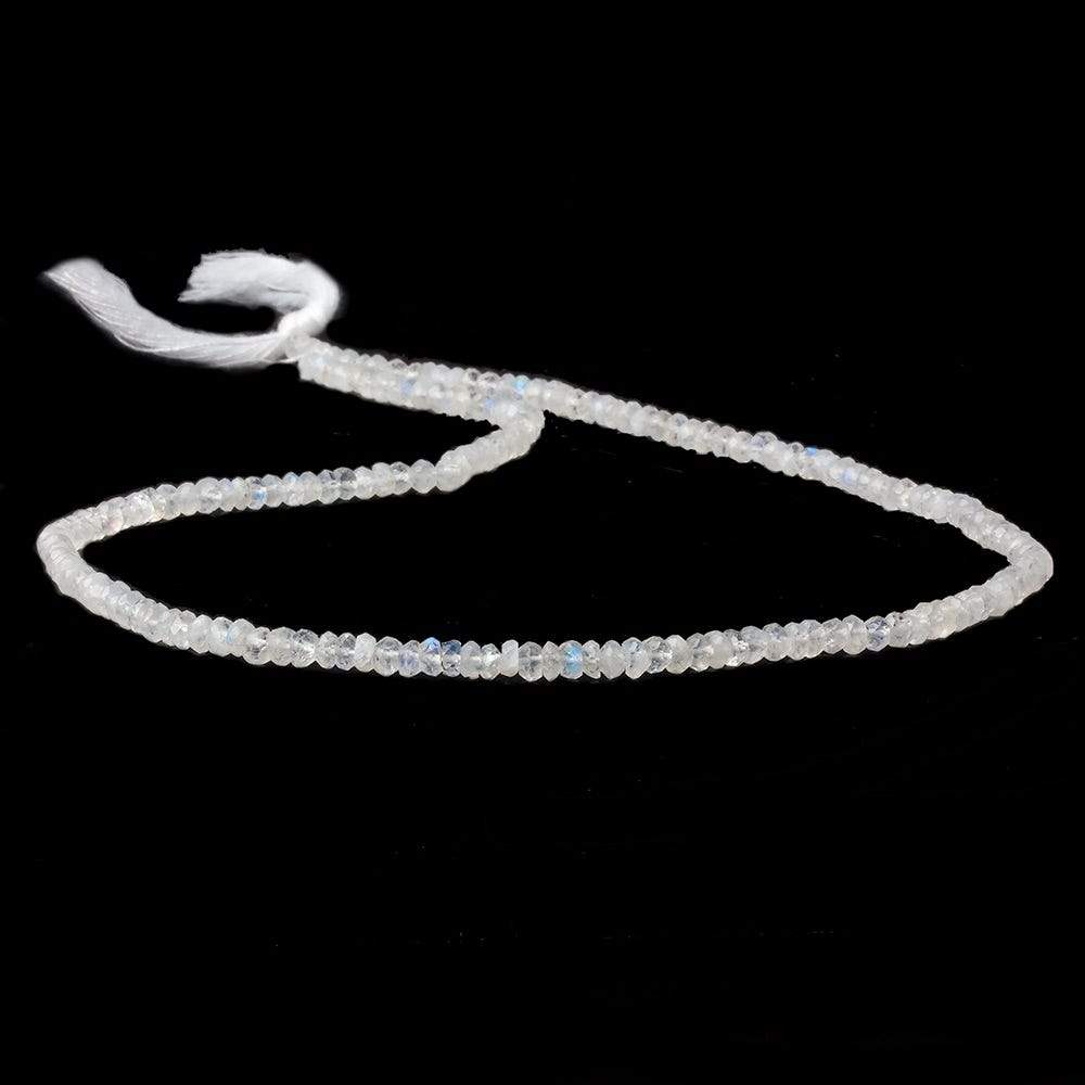 3.5mm Rainbow Moonstone Faceted Rondelle Beads 15.5 inch 120 pieces (ONLINE ORDER ONLY)