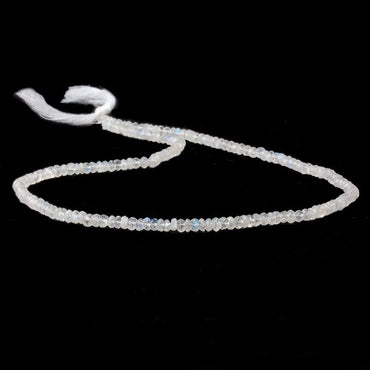3.5mm Rainbow Moonstone Faceted Rondelle Beads 15.5 inch 120 pieces (ONLINE ORDER ONLY)