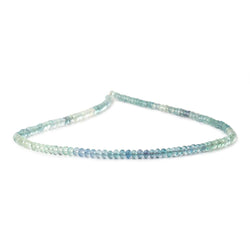3.5mm Shaded Fluorite Plain Rondelle Beads 13 inch 121 pieces (ONLINE ORDER ONLY)