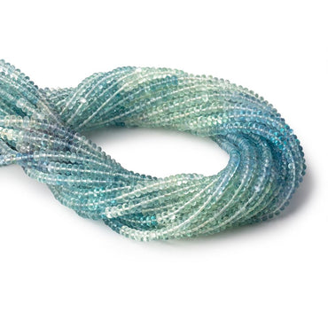 3.5mm Shaded Fluorite Plain Rondelle Beads 13 inch 121 pieces (ONLINE ORDER ONLY)