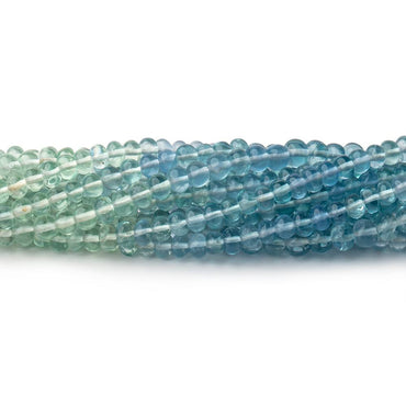 3.5mm Shaded Fluorite Plain Rondelle Beads 13 inch 121 pieces (ONLINE ORDER ONLY)