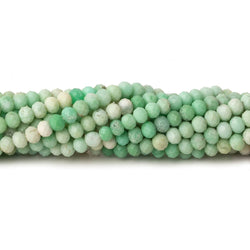 3.5mm Shaded Prase Opal micro faceted rondelles 13 inch 115 beads (ONLINE ORDER ONLY)