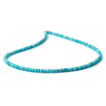 3.5mm Sleeping Beauty Turquoise Faceted Rondelle Beads 16 inch 206 pieces (ONLINE ORDER ONLY)