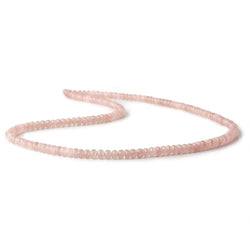 3.5mm Strawberry Quartz plain rondelle beads 18 inch 158 pieces (ONLINE ORDER ONLY)