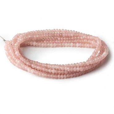 3.5mm Strawberry Quartz plain rondelle beads 18 inch 158 pieces (ONLINE ORDER ONLY)