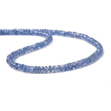 3.5mm Tanzanite Faceted Rondelle Beads 14 inch 175 pieces (ONLINE ORDER ONLY)
