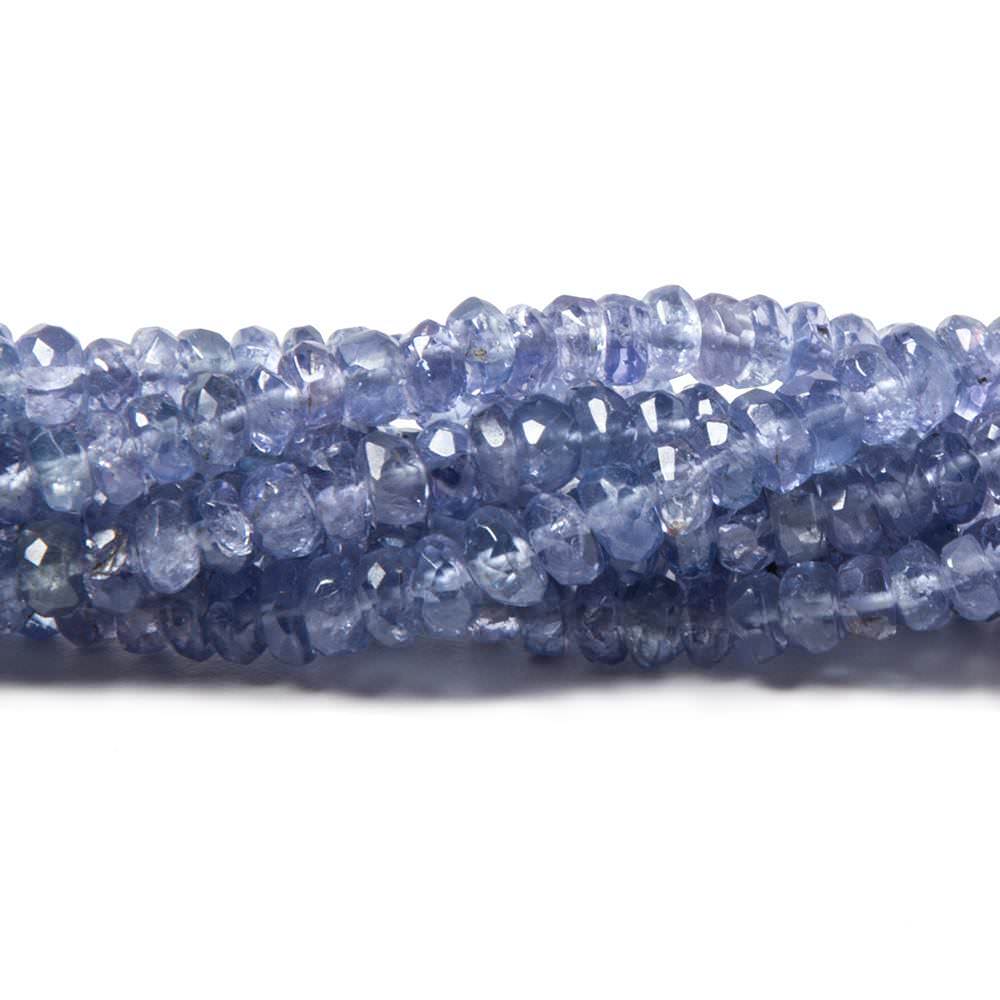 3.5mm Tanzanite Faceted Rondelle Beads 14 inch 175 pieces (ONLINE ORDER ONLY)