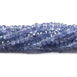 3.5mm Tanzanite Faceted Rondelle Beads 14 inch 175 pieces (ONLINE ORDER ONLY)