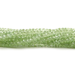 3.5mm Tsavorite Garnet faceted rondelle beads 13 inch 155 beads (ONLINE ORDER ONLY)