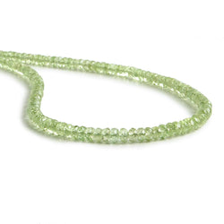3.5mm Tsavorite Garnet faceted rondelle beads 13 inch 155 beads (ONLINE ORDER ONLY)