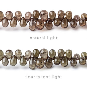 3.5x2-5x3mm Color Change Garnet Petite Plain Tear Drops 16 inch 230 Beads AAA (ONLINE ORDER ONLY)