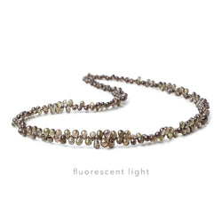 3.5x2-5x3mm Color Change Garnet Petite Plain Tear Drops 16 inch 230 Beads AAA (ONLINE ORDER ONLY)