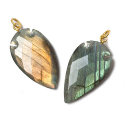 35x20mm Labradorite Faceted Arrowhead Focal Pendant 1 piece (ONLINE ORDER ONLY)