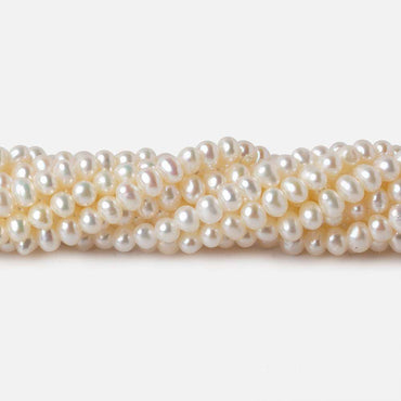 3.5x2.5mm Cream Off Round Freshwater Pearls 140 pcs (ONLINE ORDER ONLY)