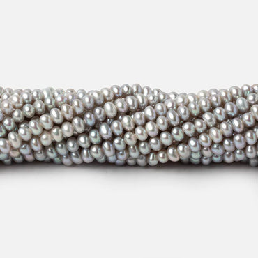 3.5mm Silver Off Round Side Drilled Freshwater Pearls 15.25 inch 153 pieces AAA (ONLINE ORDER ONLY)