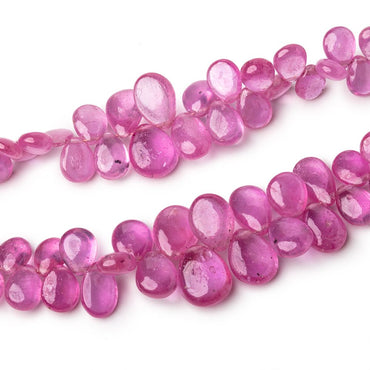 3.5x3-10.5x8.5mm Pink Sapphire Plain Pear Beads Set of 2 Strands AAA (ONLINE ORDER ONLY)