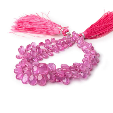 3.5x3-10.5x8.5mm Pink Sapphire Plain Pear Beads Set of 2 Strands AAA (ONLINE ORDER ONLY)