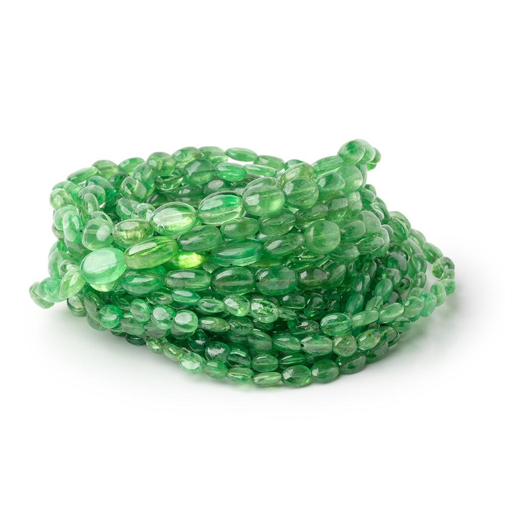 3.5x3-10x7mm Tsavorite Garnet Plain Oval Beads 18 inch 86 pieces AAA (ONLINE ORDER ONLY)