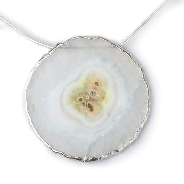 35x35-40x40mm Silver Leafed Solar Quartz Slices AAA Grade 4 pieces (ONLINE ORDER ONLY)