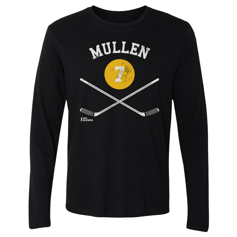 Joe Mullen Pittsburgh 7 Sticks WHT