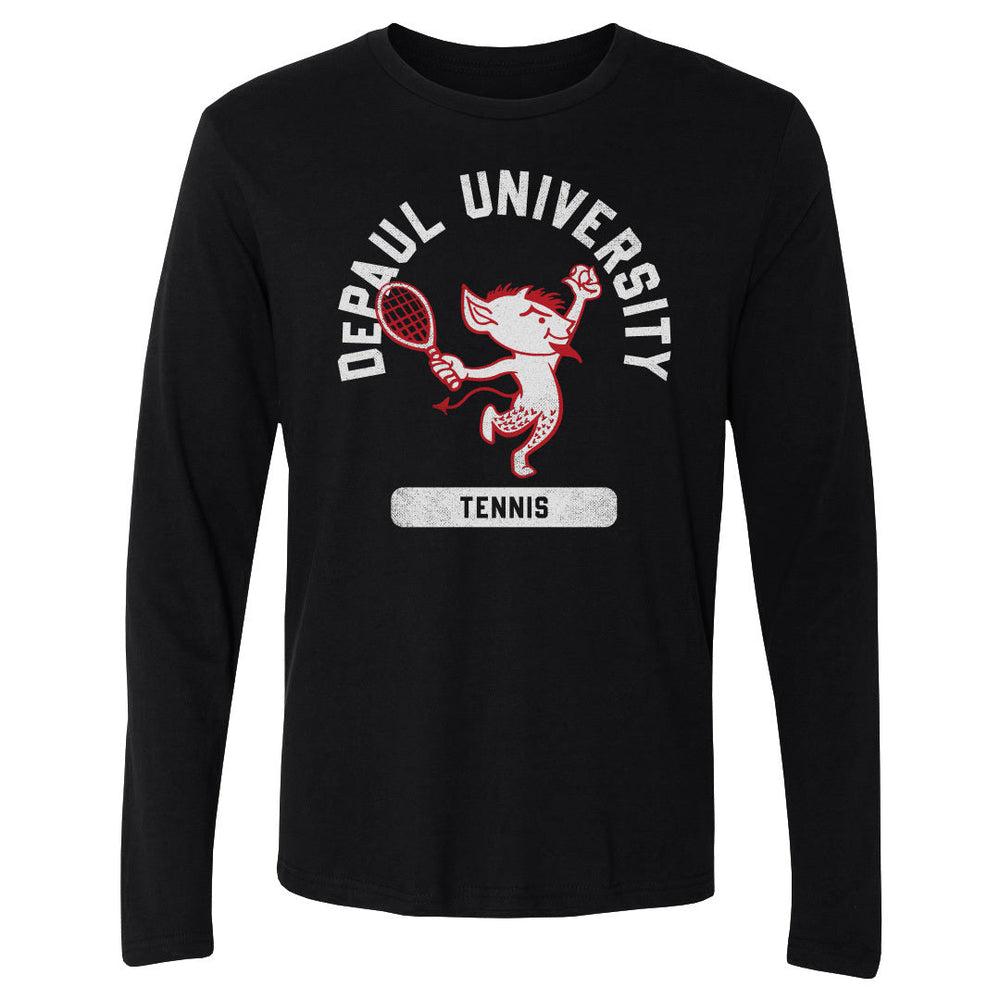 DePaul Blue Demons Mascot Tennis WHT (ONLINE ORDER ONLY)