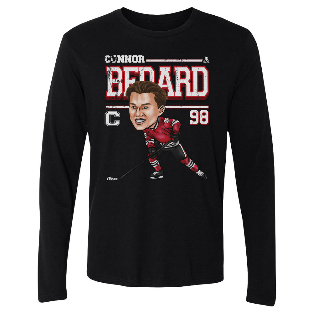 Connor Bedard Chicago Cartoon WHT (ONLINE ORDER ONLY)