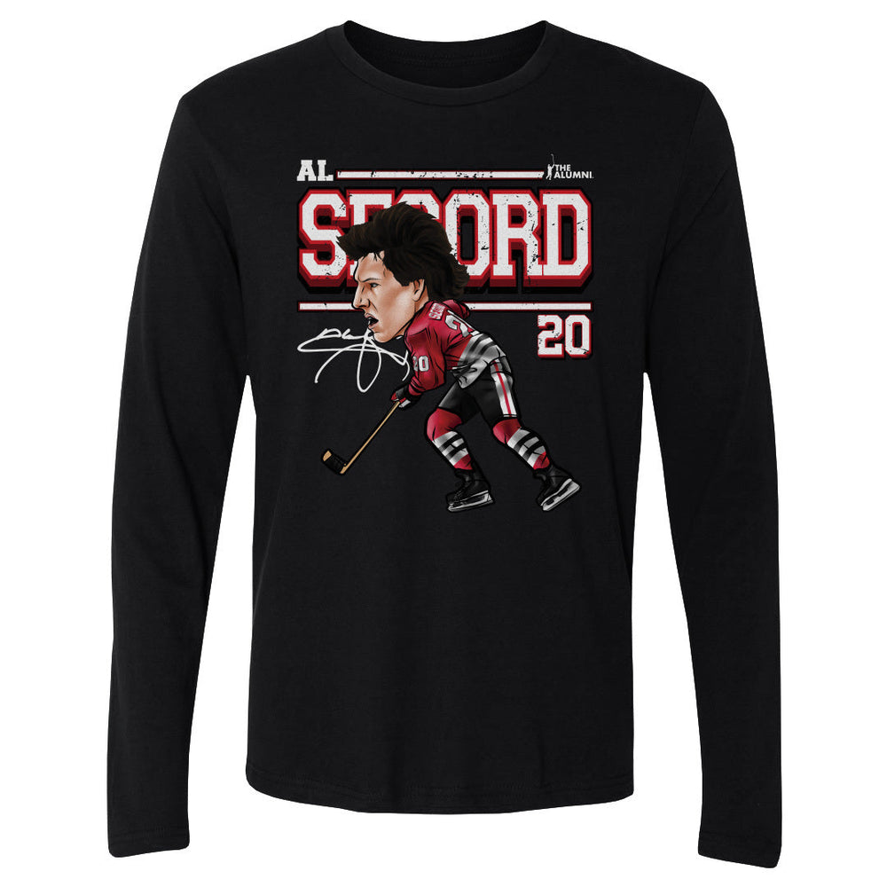 Al Secord Chicago Cartoon WHT (ONLINE ORDER ONLY)