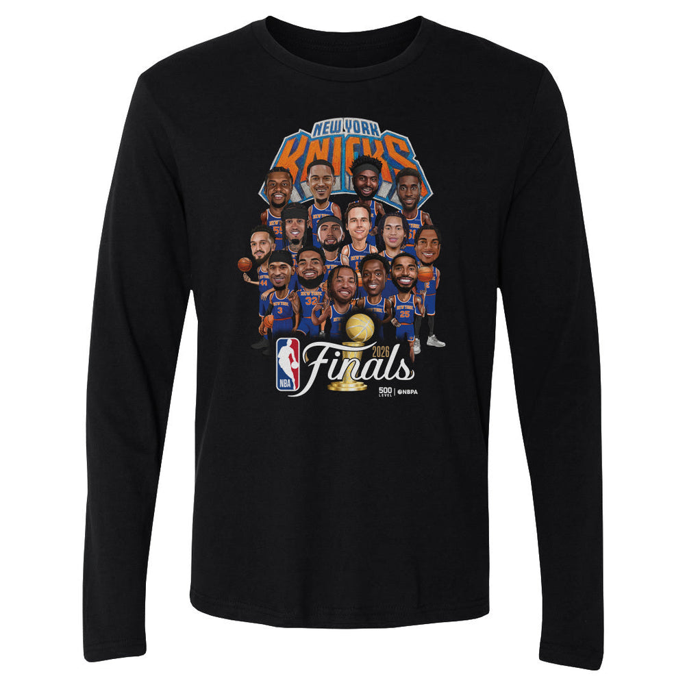 New York Knicks NBA Finals 2026 Caricature WHT (ONLINE ORDER ONLY)