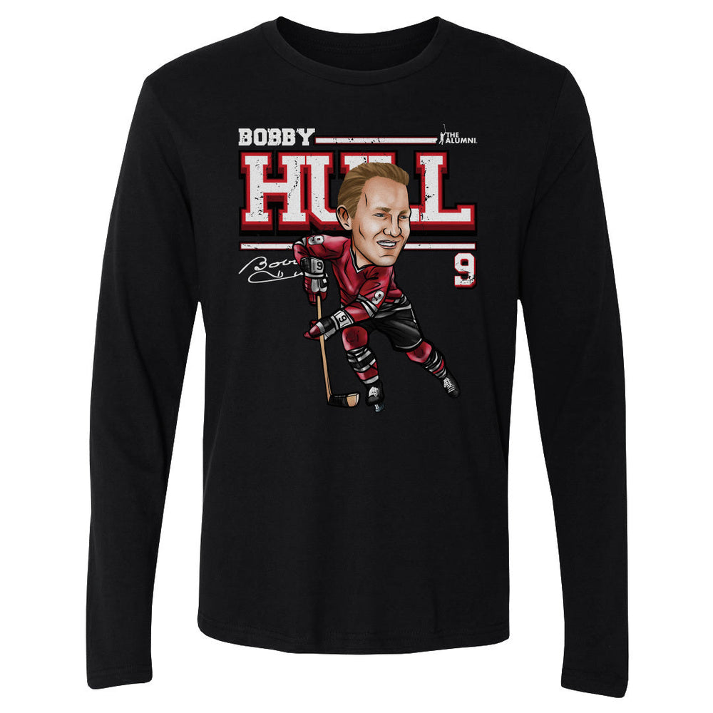 Bobby Hull Chicago Cartoon WHT (ONLINE ORDER ONLY)