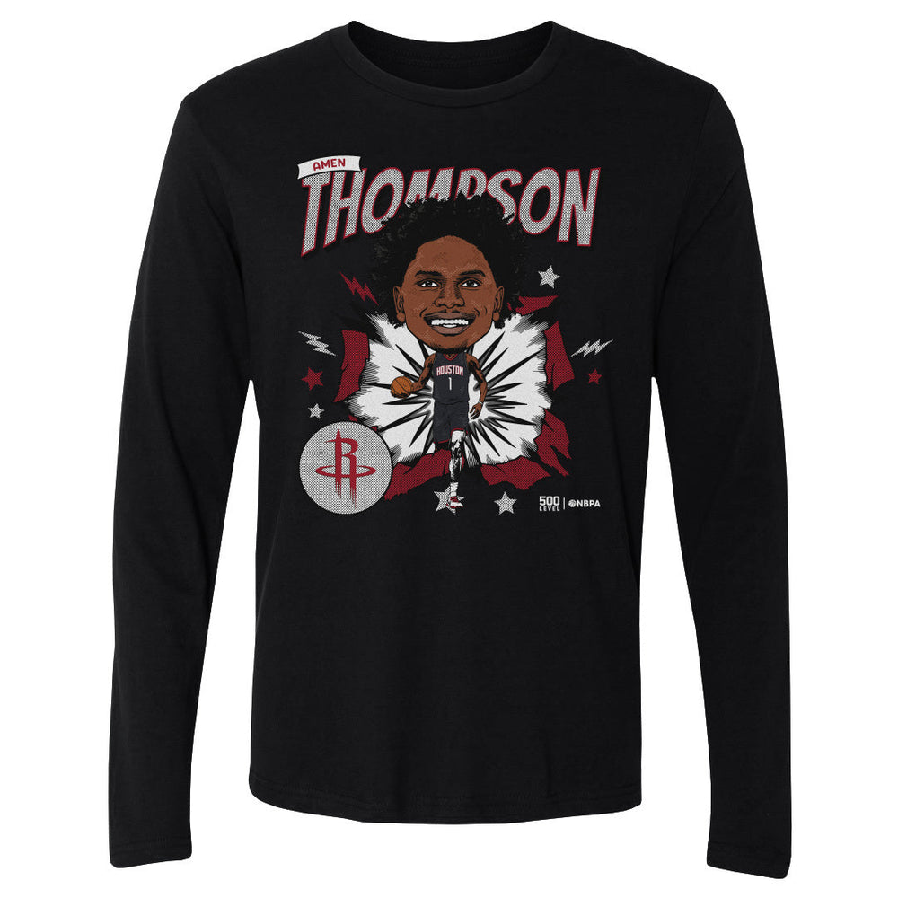 Amen Thompson Houston Rockets Caricature WHT (ONLINE ORDER ONLY)