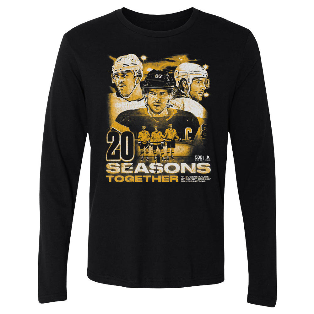 Sidney Crosby Kris Letang & Evgeni Malkin Pittsburgh 20 Seasons WHT (ONLINE ORDER ONLY)
