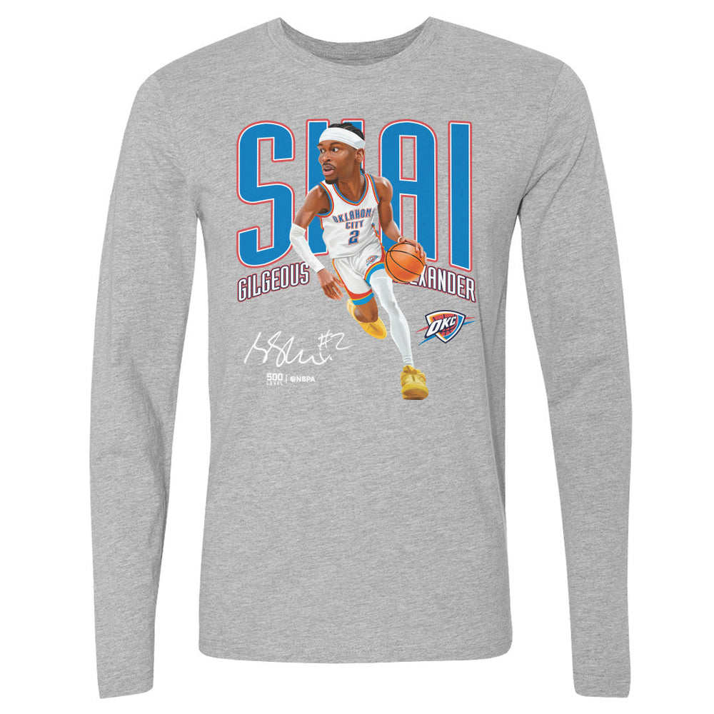 Shai Gilgeous-Alexander Oklahoma City Thunder Caricature WHT (ONLINE ORDER ONLY)