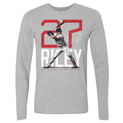 Austin Riley Atlanta Bold Number WHT