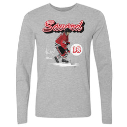 Denis Savard Chicago Retro Script WHT (ONLINE ORDER ONLY)