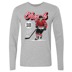 Eddie Olczyk Chicago Retro Script WHT (ONLINE ORDER ONLY)