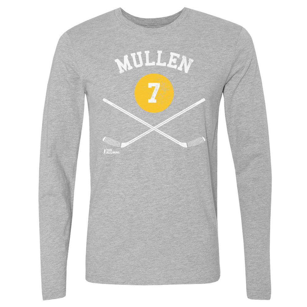 Joe Mullen Pittsburgh 7 Sticks WHT