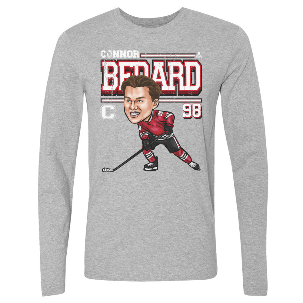 Connor Bedard Chicago Cartoon WHT (ONLINE ORDER ONLY)