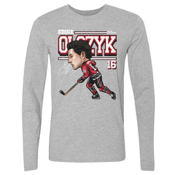 Eddie Olczyk Chicago Cartoon WHT (ONLINE ORDER ONLY)