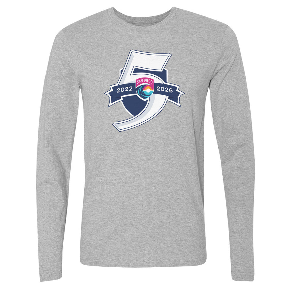San Diego Wave FC 5 Seasons Logo WHT (ONLINE ORDER ONLY)