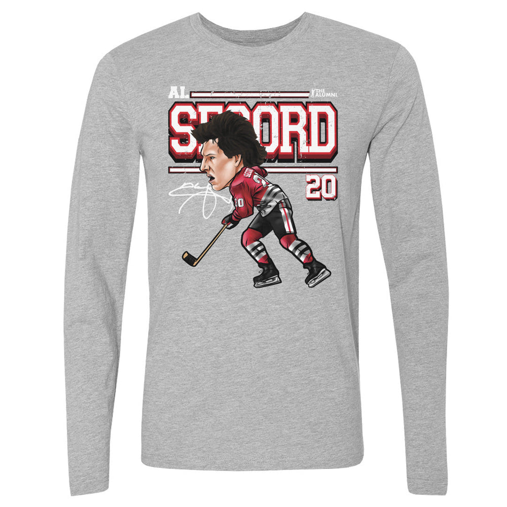 Al Secord Chicago Cartoon WHT (ONLINE ORDER ONLY)