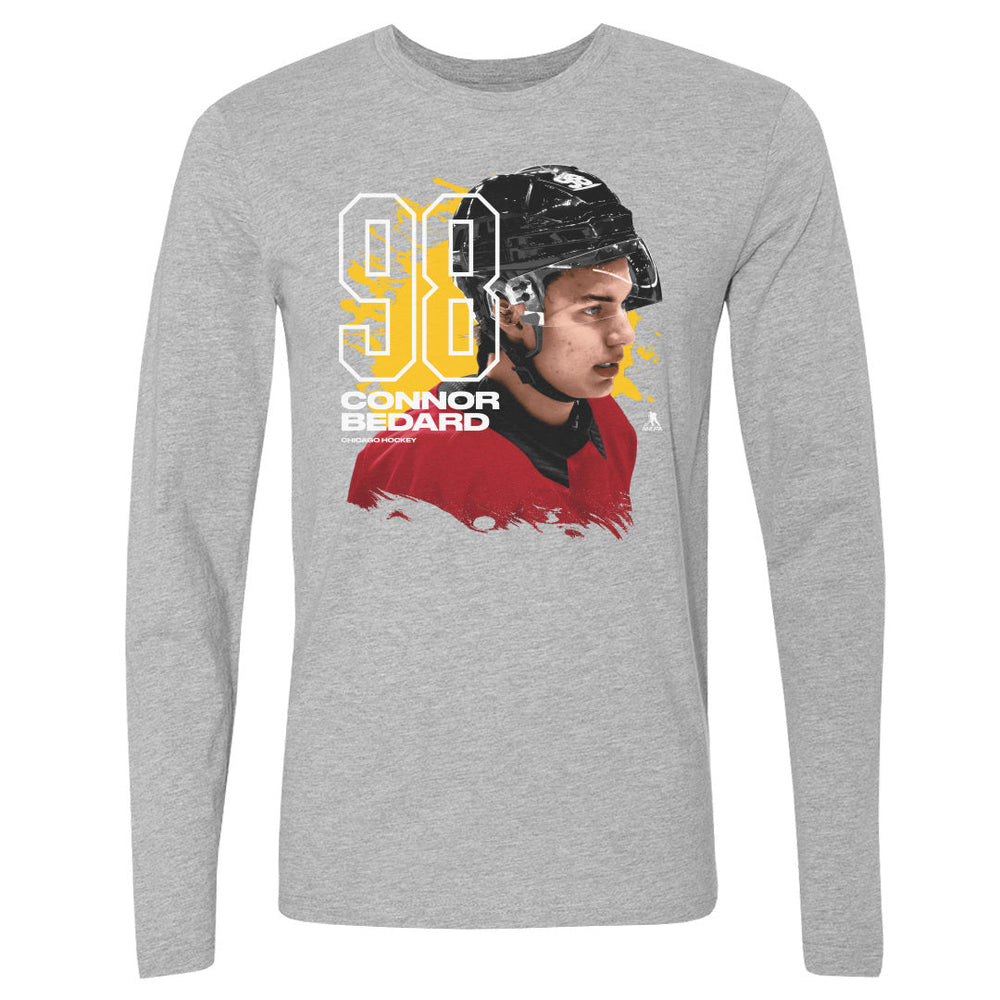 Connor Bedard Chicago Profile WHT (ONLINE ORDER ONLY)