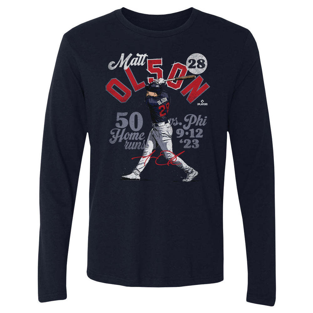 Matt Olson Atlanta 50 Homers WHT