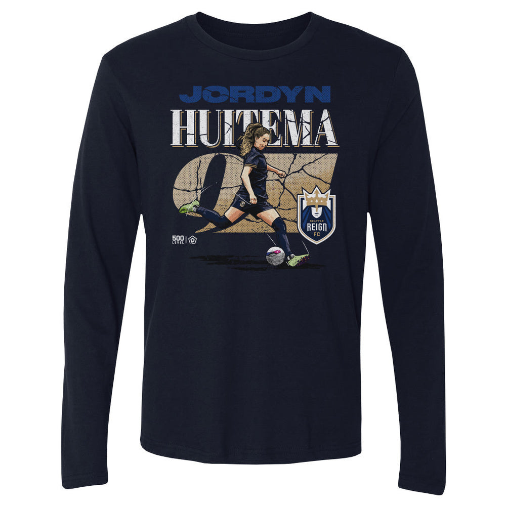Jordyn Huitema Seattle Reign FC Cracked Number WHT (ONLINE ONLY)